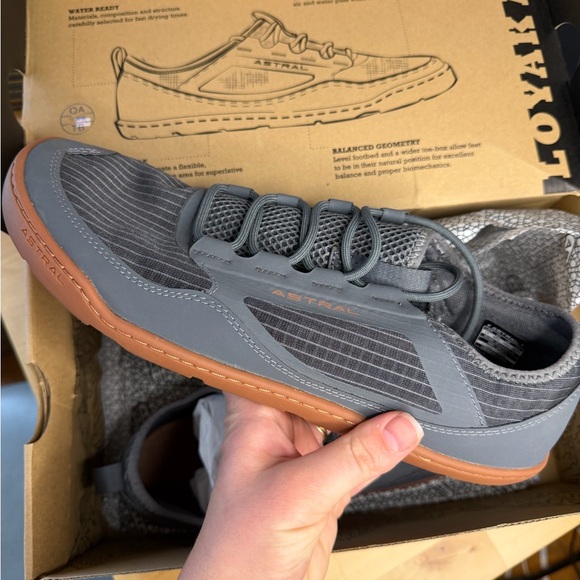Astral Loyak Mens Size 11 Water Shoes Sneakers Storm Gray Brand New In Box - Picture 5 of 12